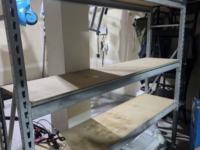 Storage shelf garage