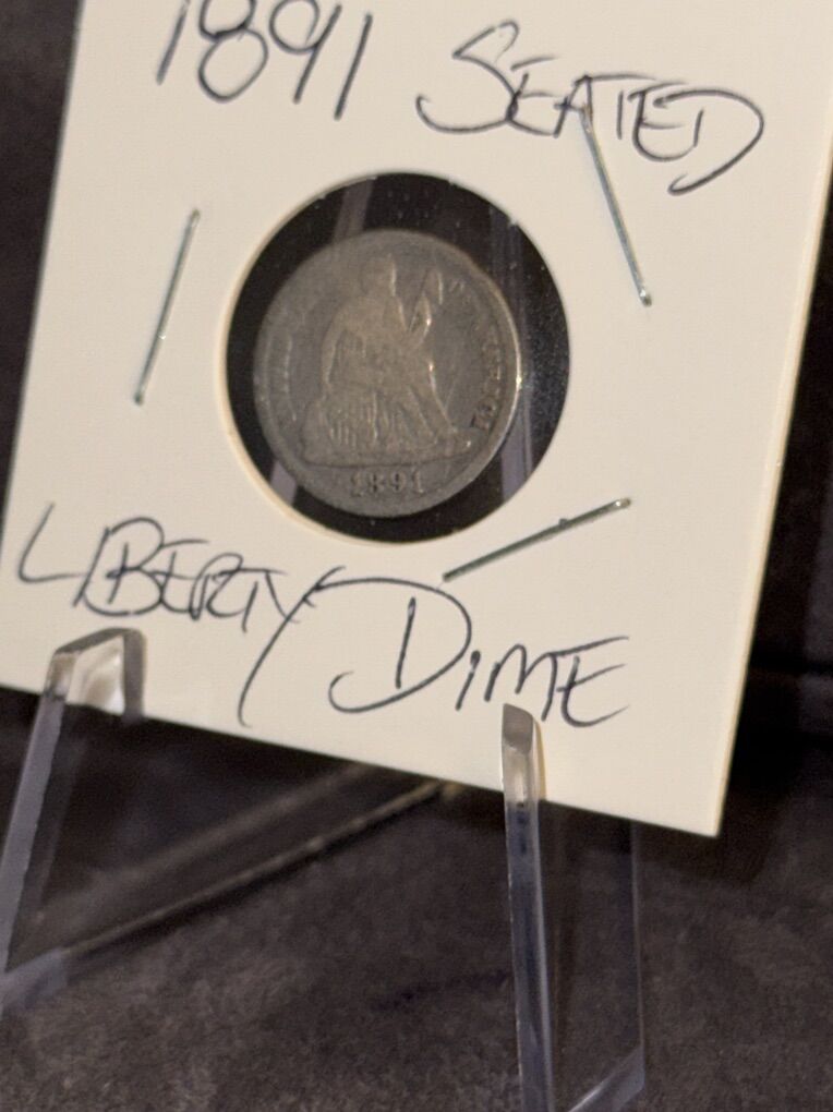 1891 Liberty Seated Dime Coin