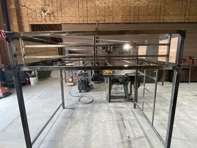 Custom Built Heavy Duty Steel Loft Bed Frame - Industrial Style & Space Saving Design