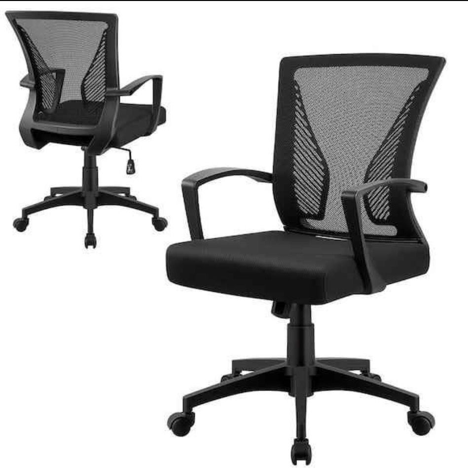 New Black Adjustable Swivel Office Chair