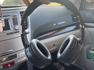 Black Over-Ear Bluetooth Headphones - Wireless, Foldable Design