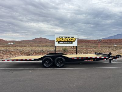 2027 H&H 8.5' x 24' Full Width 14K Power Tilt Car Hauler w/ Drive-Over Fenders, Deck Winch Plate