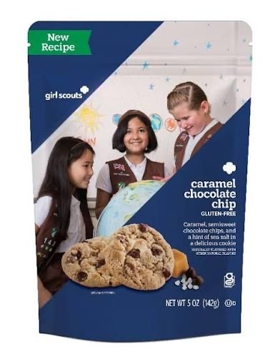 Girl Scout Cookies - Caramel Chocolate Chip Cookies (Gluten Free) (x9) $7 each