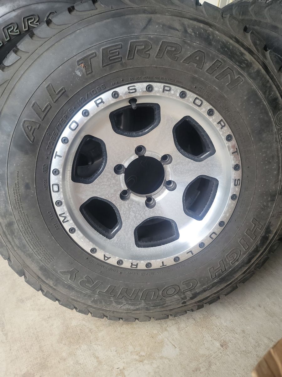 Ultra Motorsports 6-Lug Wheels & All-Terrain Tires for 1/2 Ton Chevy - Clean Set