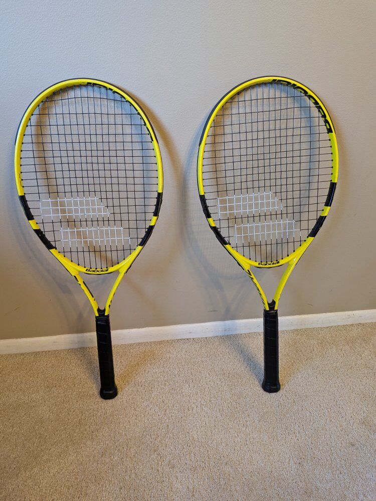 2 Babolat Nadal Jr 26 tennis raquets