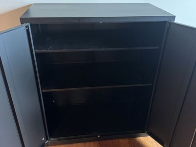 Black Metal Storage Cabinet