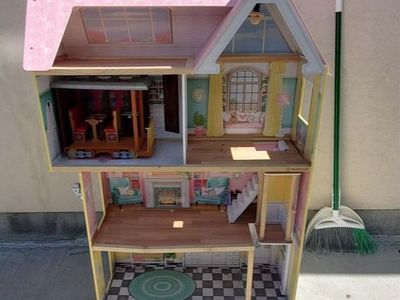 Wooden KidKraft dollhouse