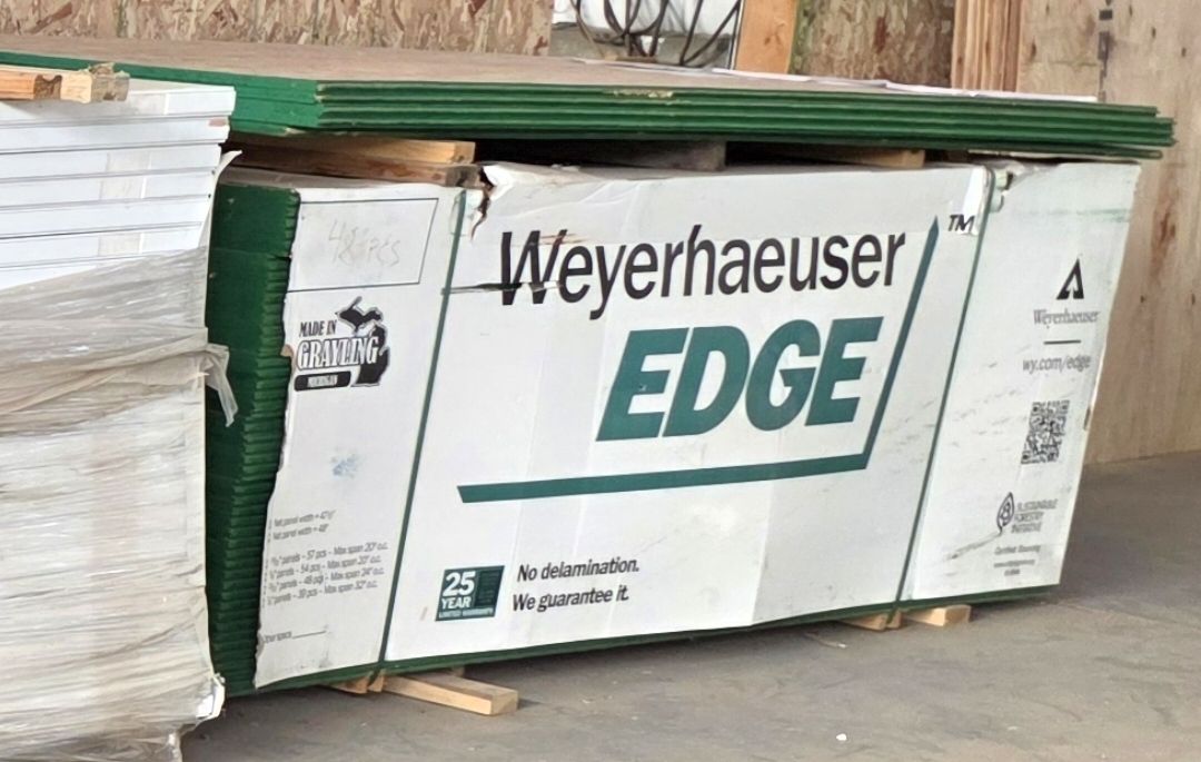 3/4" OSB 4x8 Tongue & Groove edge