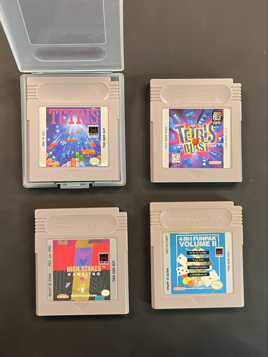 4 Gameboy Games - Tetris, Tetris Blast, and More