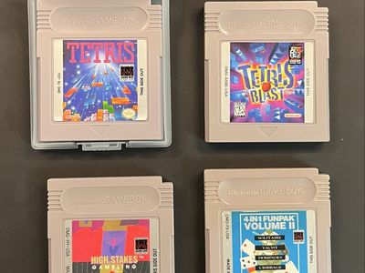 4 Gameboy Games - Tetris, Tetris Blast, and More