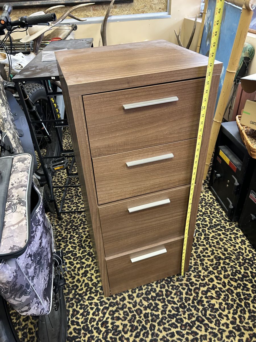 Wood Storage Filing Cabinet Drawers 41" T X 18" W