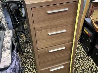 Wood Storage Filing Cabinet Drawers 41" T X 18" W