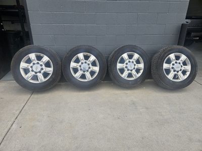 LT 275/65R20 chevy wheels 8x180 aluminum 2011 and over 2500 to 3500