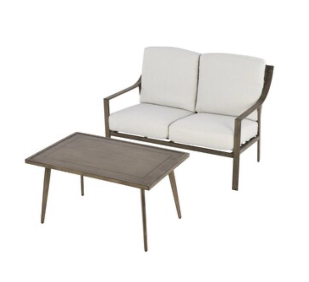 Nice Outdoor Loveseat & Coffee Table Duo Originally $448