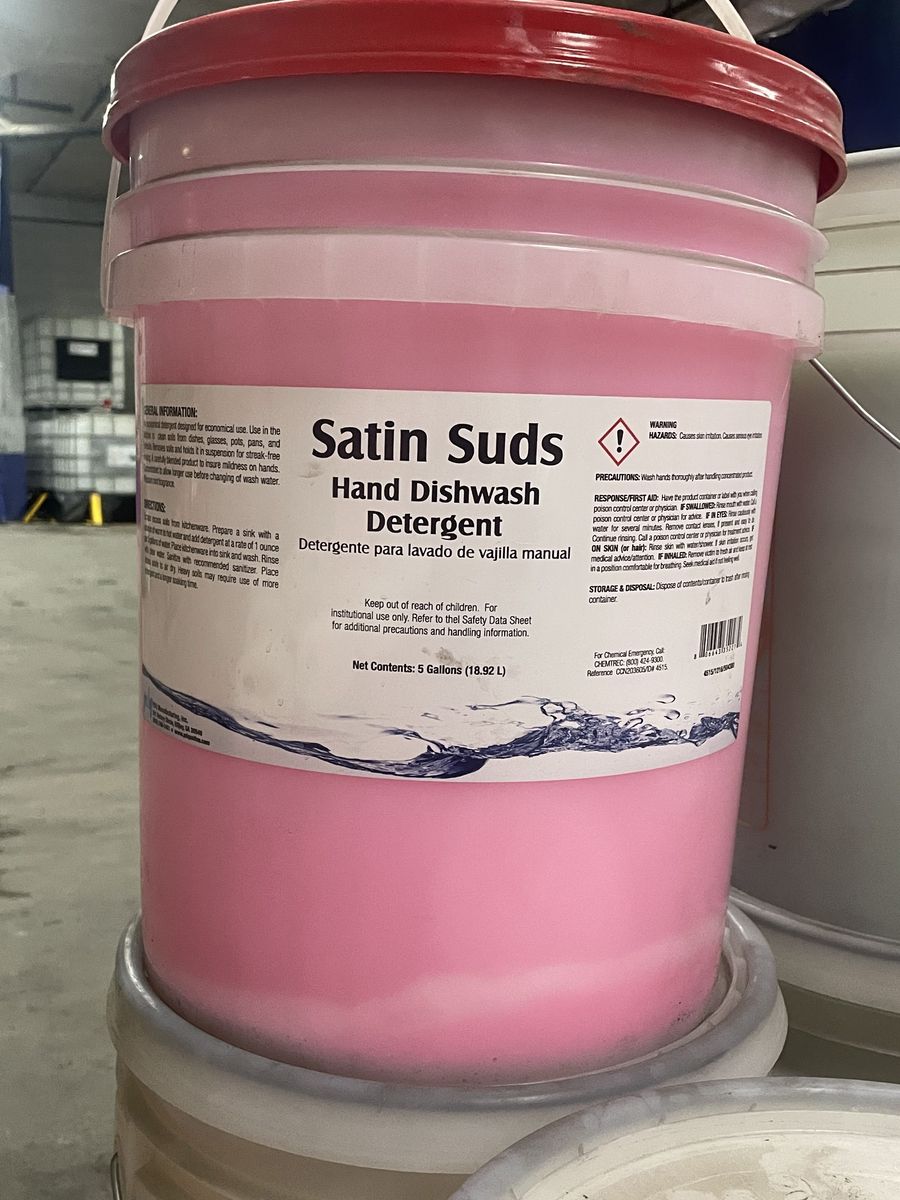 Satin Suds Manual Pot & Pan Detergent - 5 Gallon Pail