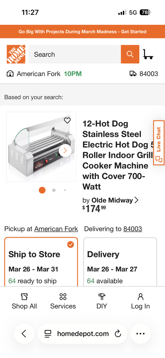 NIB Olde Midway 12 hot dog roller