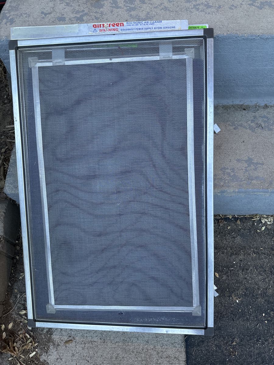 AirScreen Electronic Air Cleaner 16" x 25" Furnace Filter Model 1000/2000