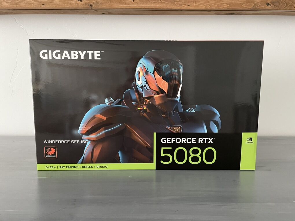 Brand new sealed RTX 5080 GIGABYTE Windforce SFF 16GB Nvidia GPU GeForce graphics card 3X fans DLSS