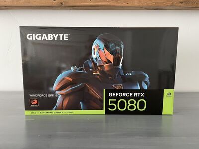 Brand new sealed RTX 5080 GIGABYTE Windforce SFF 16GB Nvidia GPU GeForce graphics card 3X fans DLSS