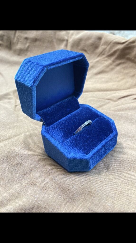 Diamond Platinum Band Ring