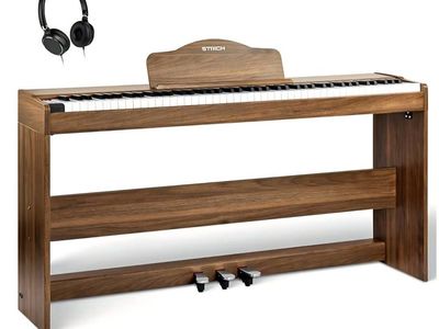 Digital Piano 88 Keys, Hammer-Action Weighted Keyb