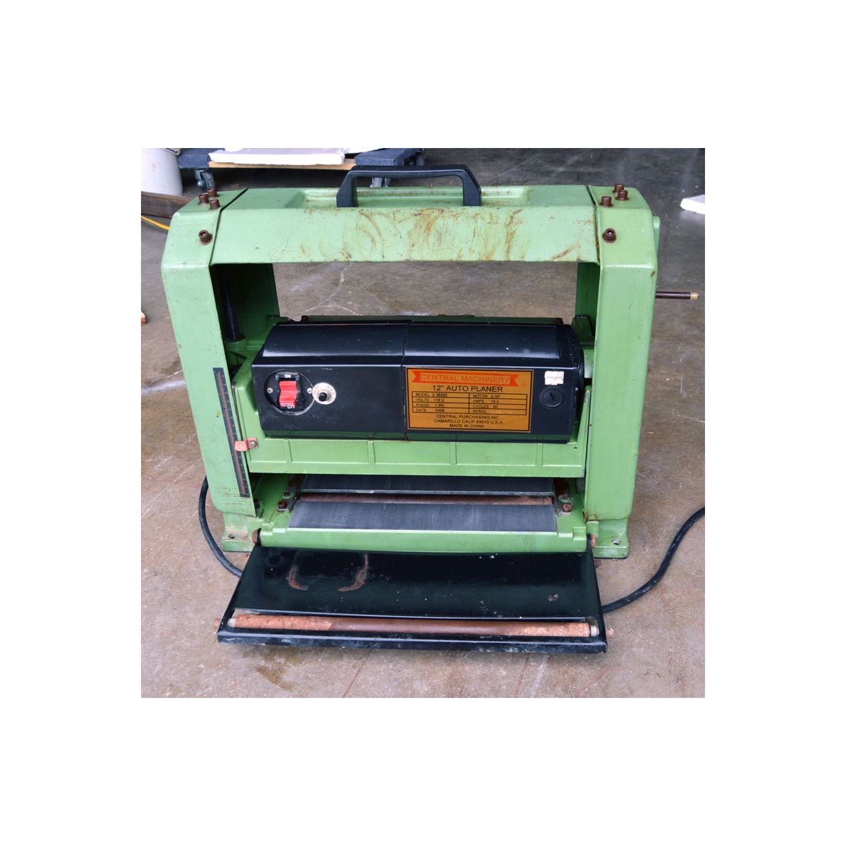 12" Inch Auto Planer Central Machinery 115Volt
