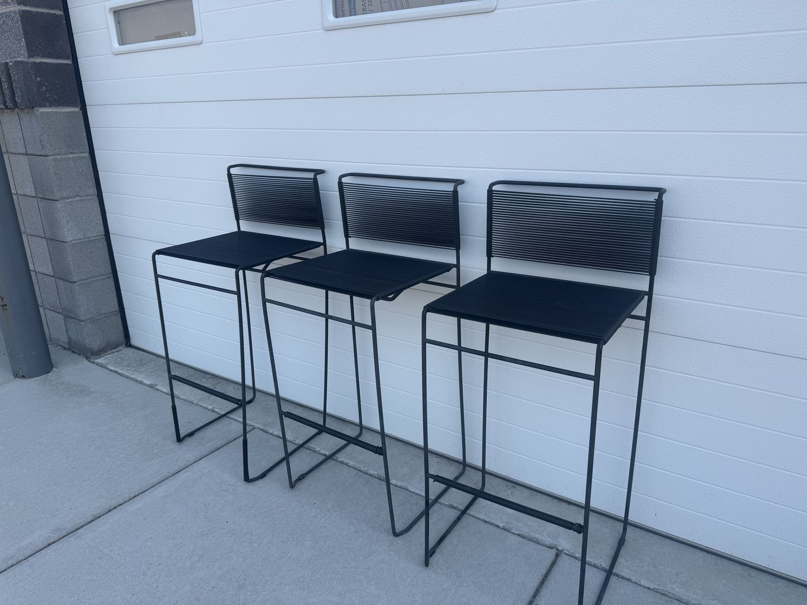 Vintage Giandomenico Belotti “Spaghetti” Bar Stools - Fair Condition