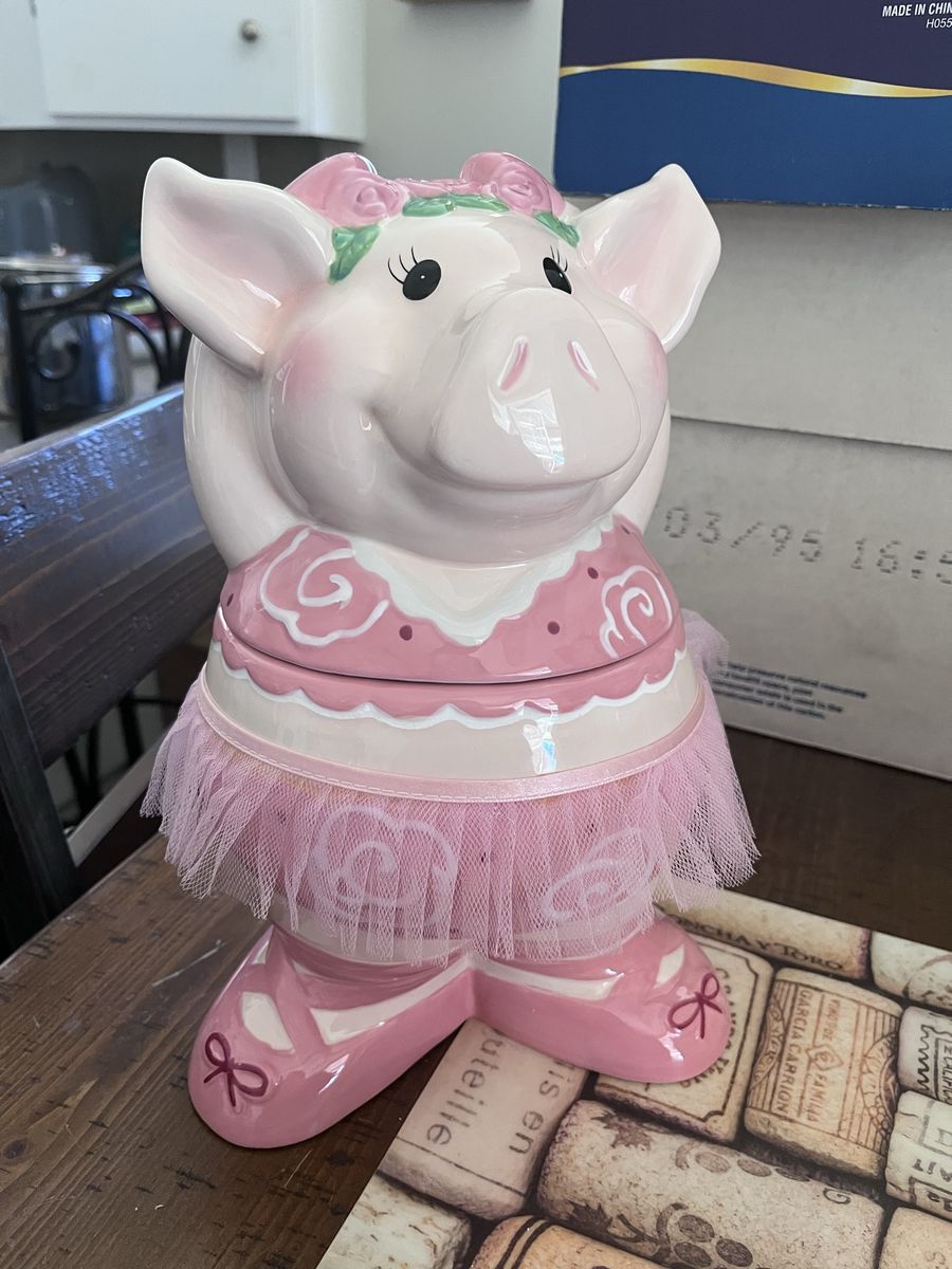 Tutu Piggy Cookie Jar