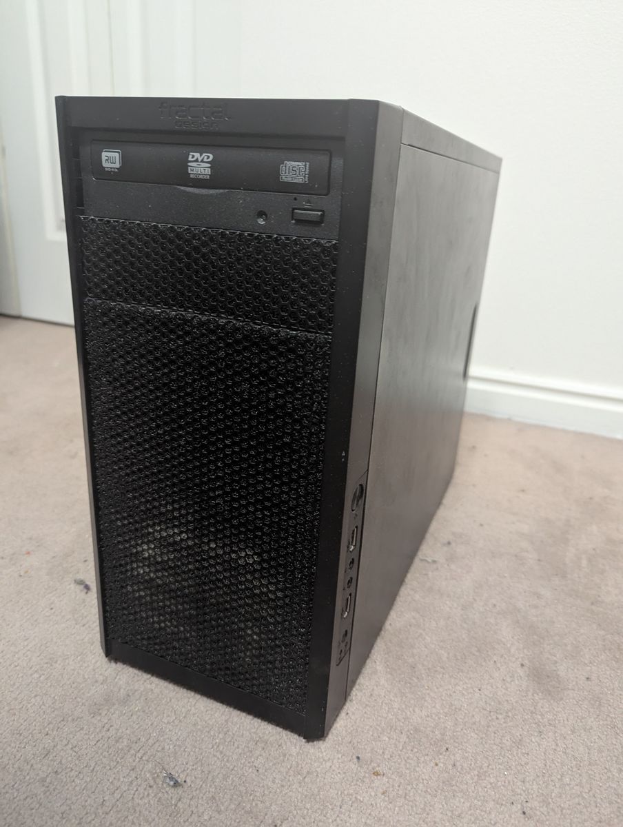 Budget build PC, Intel Celeron processor, 200GB HD, 4GB RAM, graphics card