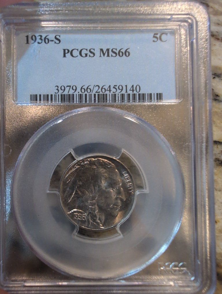 1936-S Buffalo Nickel