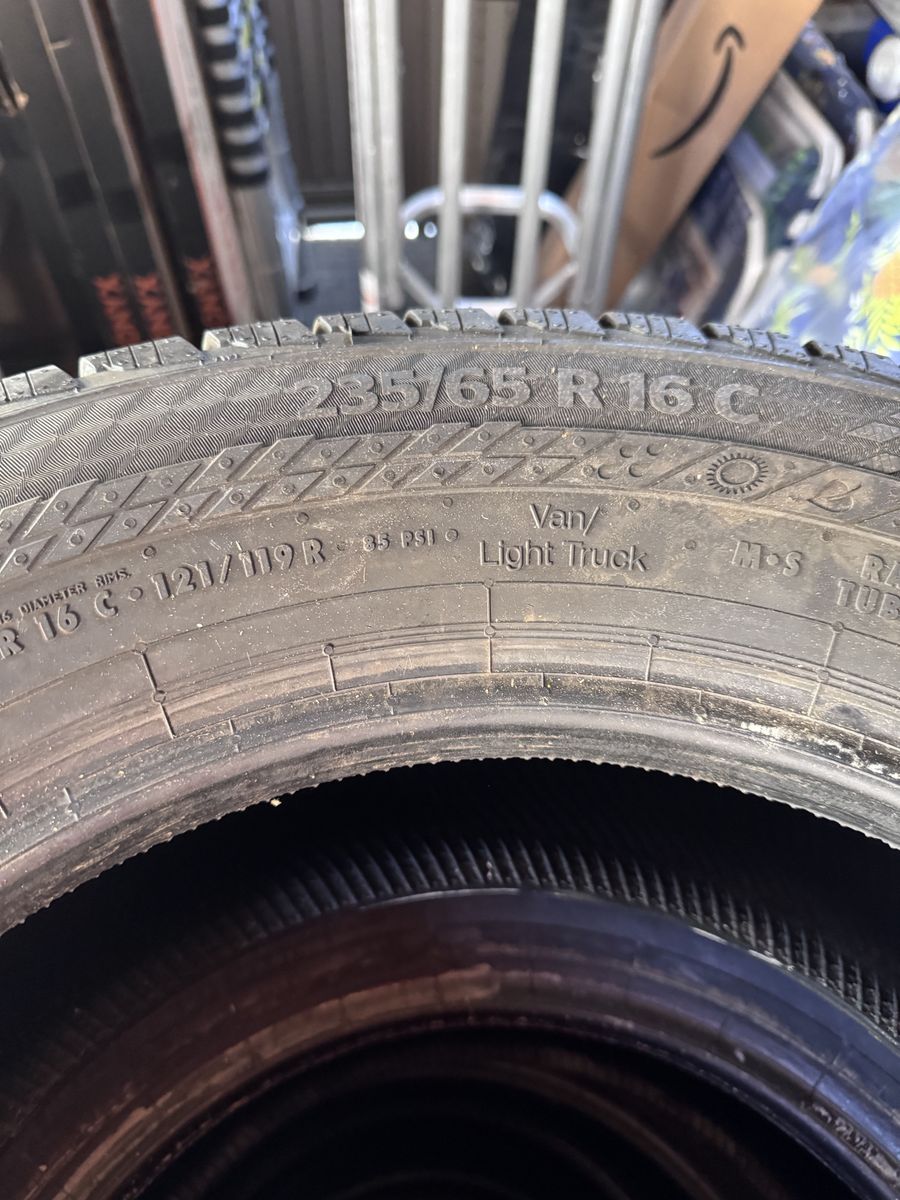 Near New Ford Transit Van Tires, Continental 235/65 R 16, Set of 5