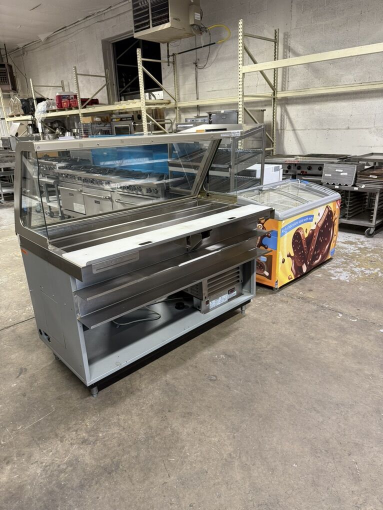 Sandwich Table With Sneeze Guard , Glass display to Cover the foods $2850,SUBWAY RESTAURANT