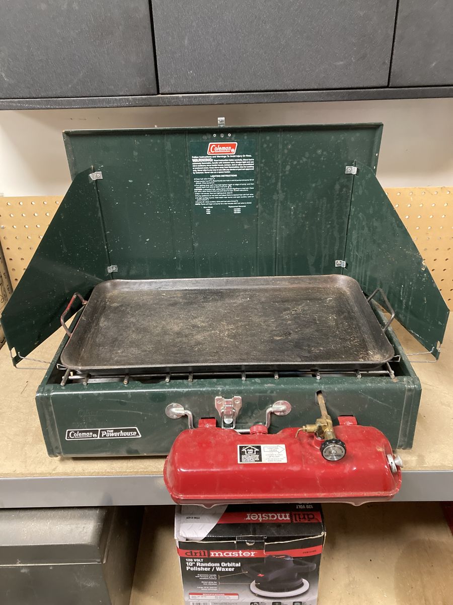 Coleman stove and griddle