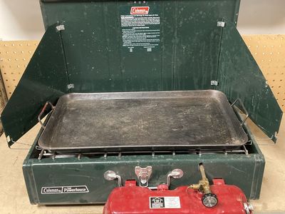 Coleman stove and griddle