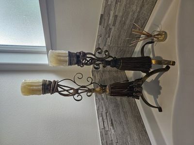 Tall set of candleabras