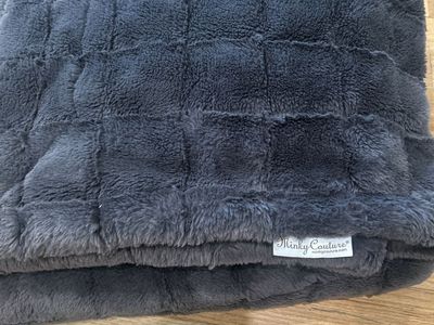 Minky couture blanket - grey