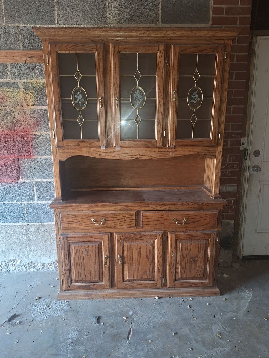 China hutch with light