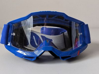 100% OTG Goggles - Blue/Clear Lens
