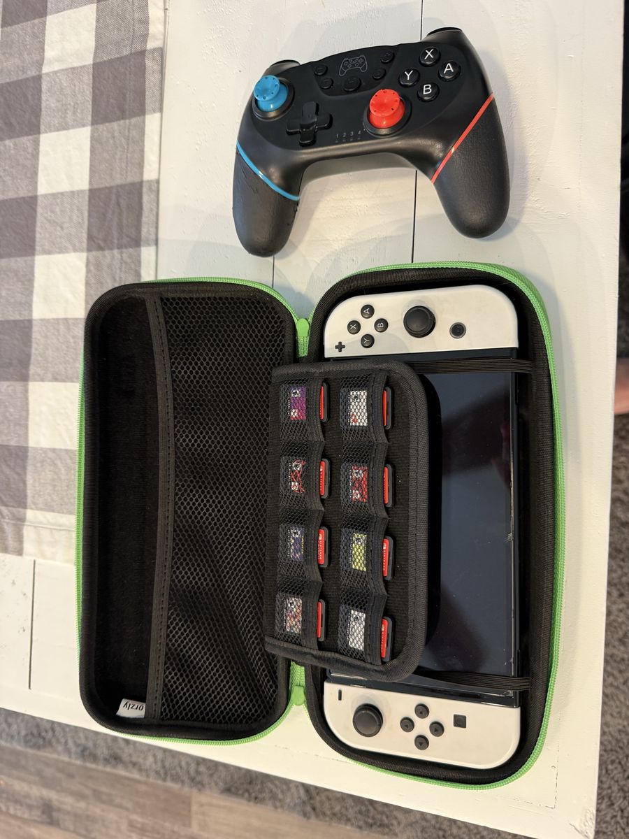 Nintendo Switch OLED Model and Carrying Case & Pro Controller