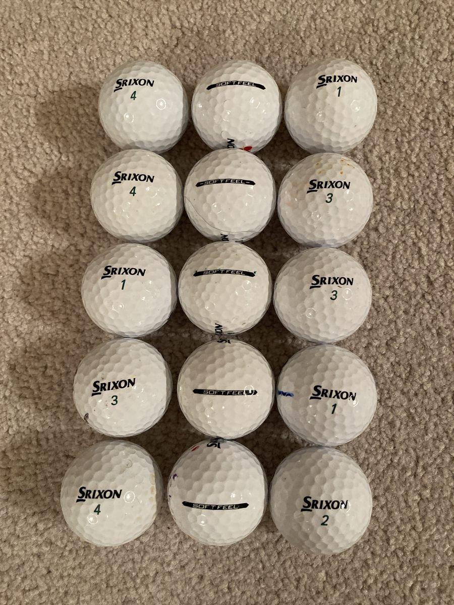 Srixon Soft Feel Golf Balls EX-NM 15/$12