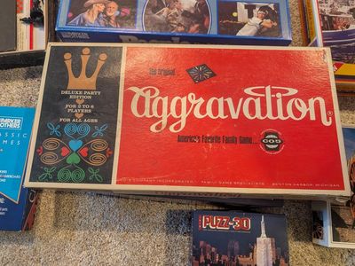 Vintage Aggravation Deluxe Party Edition Board Game Co-S Company 2-6 Players