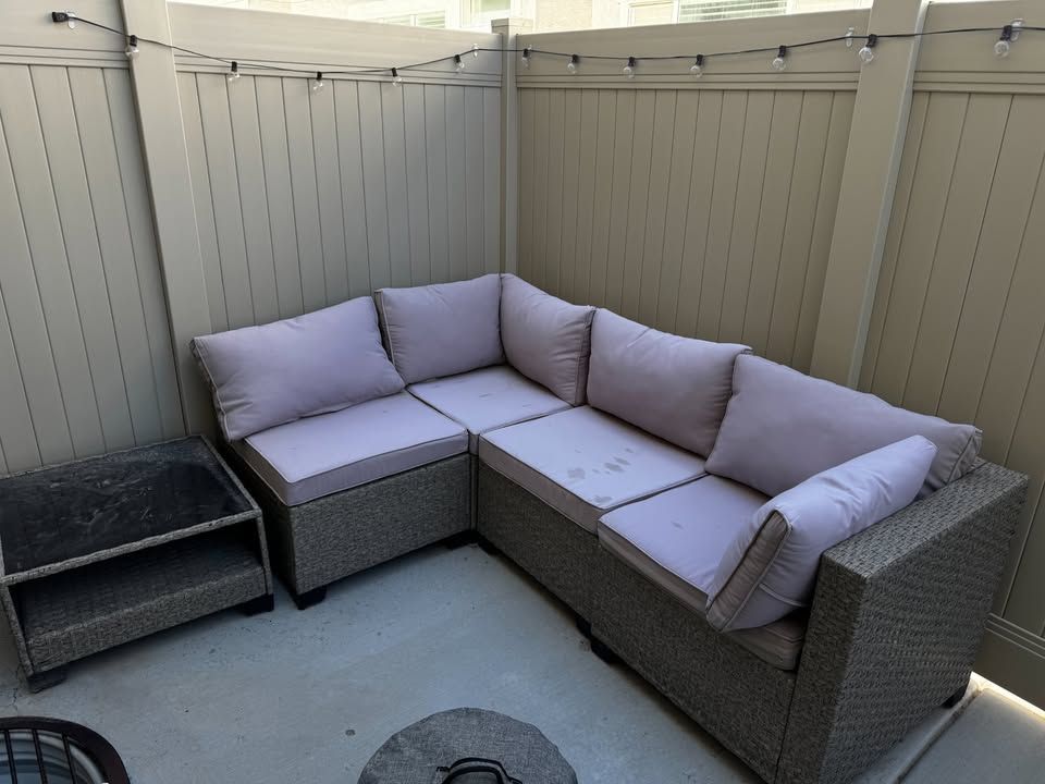 Outdoor sectional with FREE weather cover