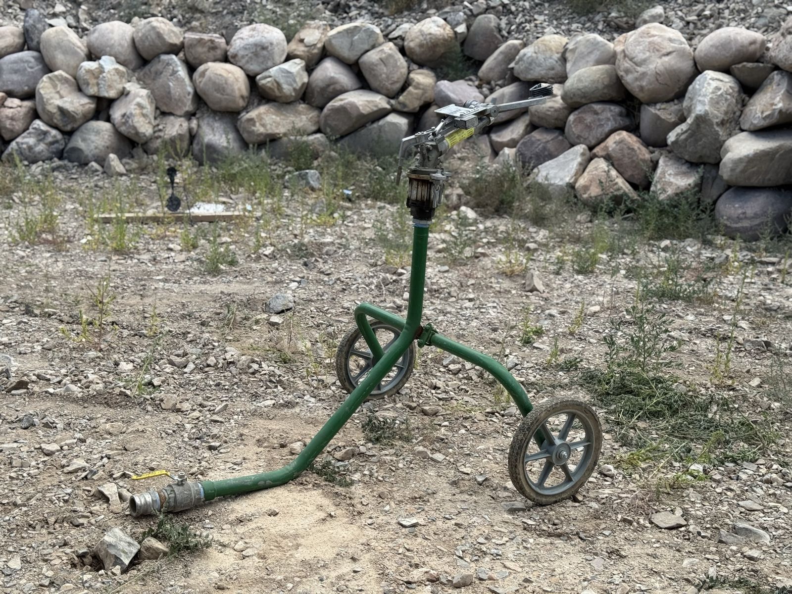 Commercial Traveling Sprinkler System - Green Hose Reel Type, Good Condition