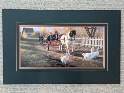 The Pony Cart by Utah artist Robert Duncan, Fine Art Print, Matted Print, Utah Art, Local Artist