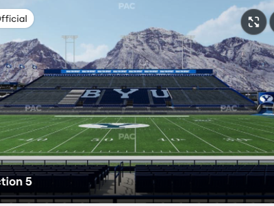 Iowa State at BYU Football Tickets - Section 5, Row 8, Seats 5 & 6