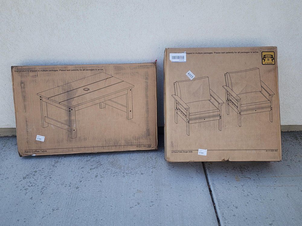 2 Chairs and Coffee Table
