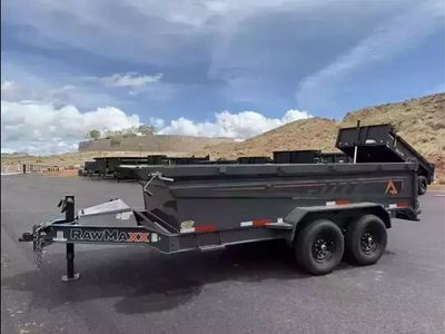 2026 RawMaxx Lava Grey GDX KNIGHT Dump Trailer 7X1