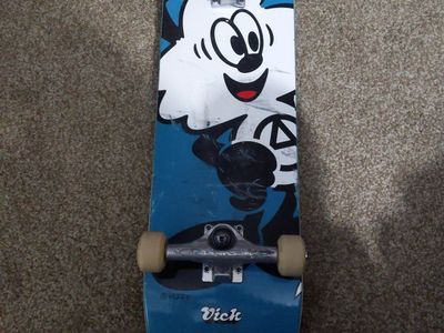Verdy x Vick REAL Skateboards Complete Skateboard Blue
