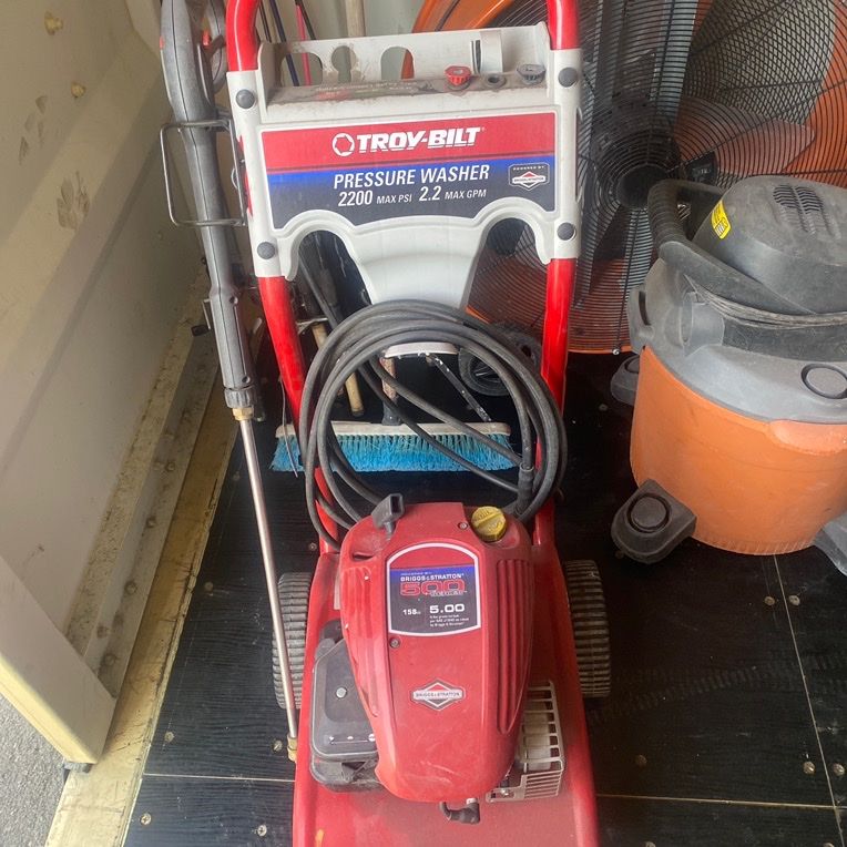 Troybuilt pressure washer