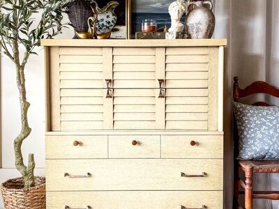 *FREE DELIVERY* Vintage MCM Blonde Tall Dresser